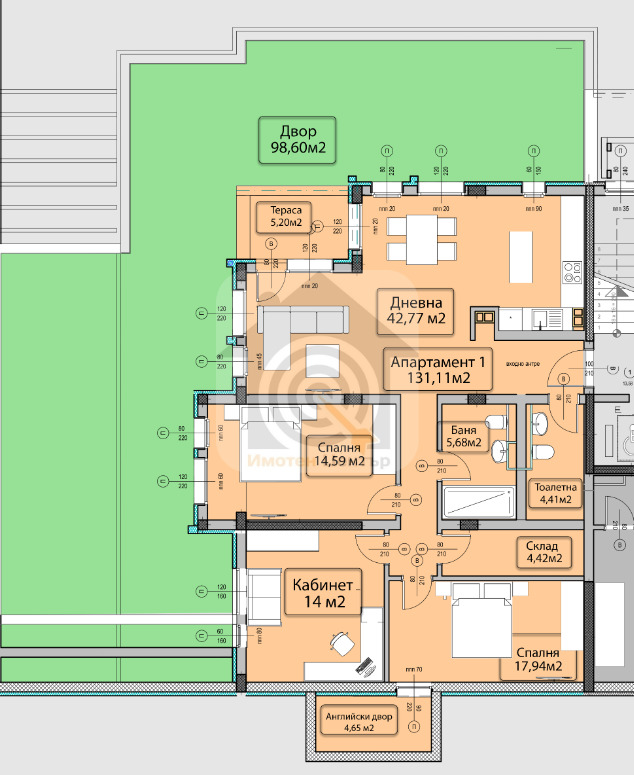 Продава  Многостаен град София , м-т Гърдова глава , 159 кв.м | 36444527 - изображение [3]