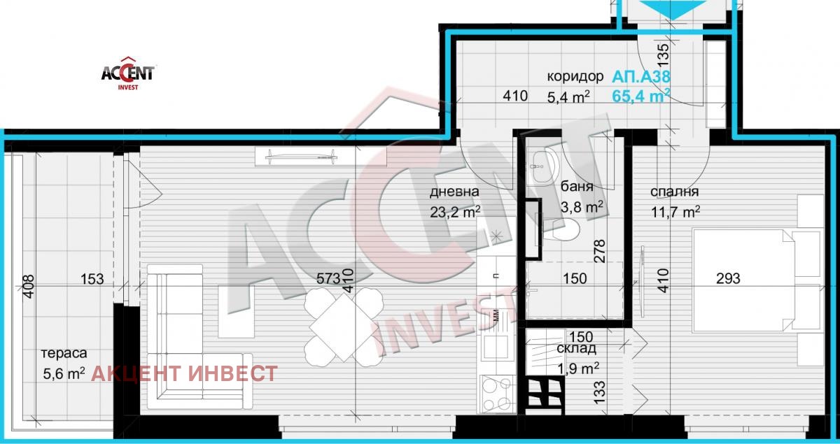 Продава 2-СТАЕН, гр. Варна, Аспарухово, снимка 3 - Апартаменти - 53175971