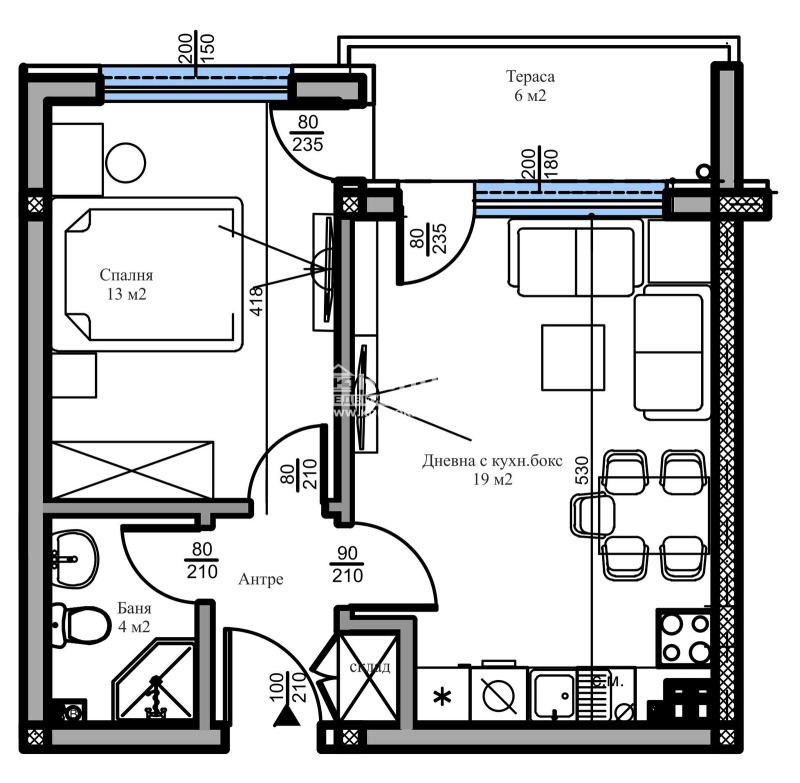 Продава 2-СТАЕН, гр. Пловдив, Беломорски, снимка 3 - Aпартаменти - 48801095