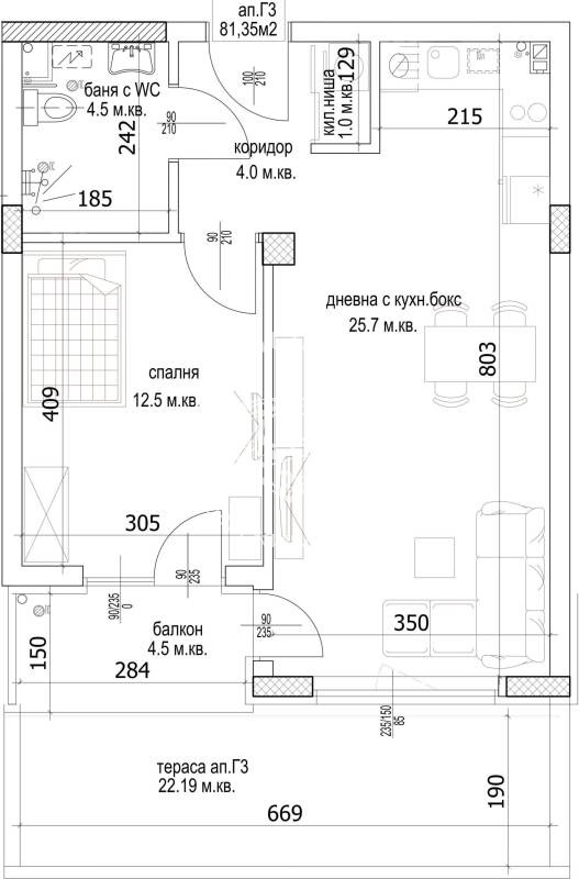 Продава 2-СТАЕН, гр. Варна, Кайсиева градина, снимка 2 - Апартаменти - 52167726