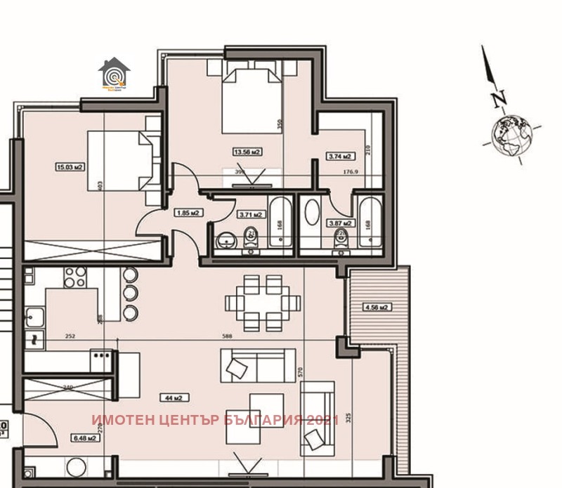 Продава 3-СТАЕН, гр. София, Симеоново, снимка 15 - Aпартаменти - 48060722