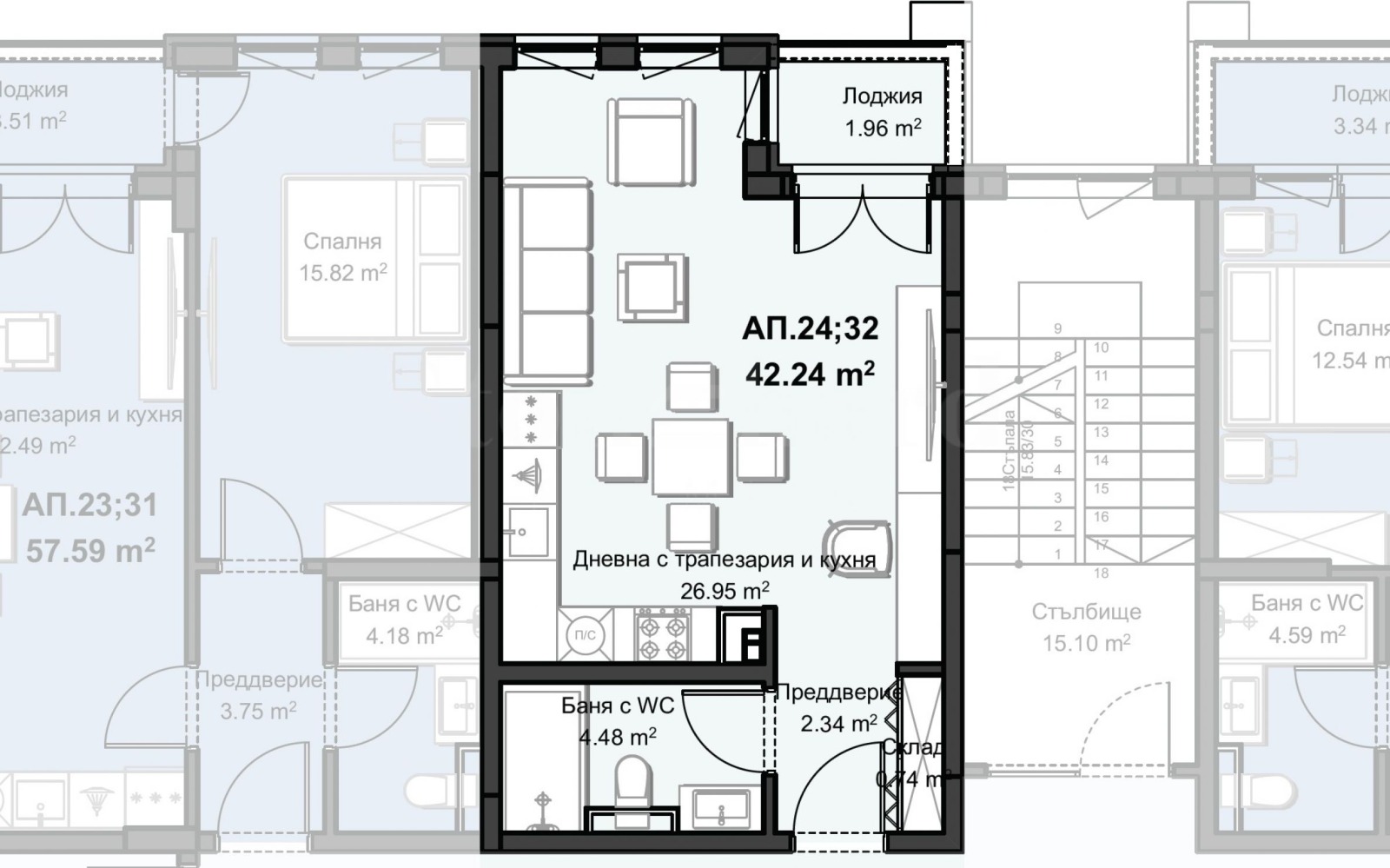 Продава 1-СТАЕН, гр. Пловдив, Христо Смирненски, снимка 7 - Апартаменти - 53923486