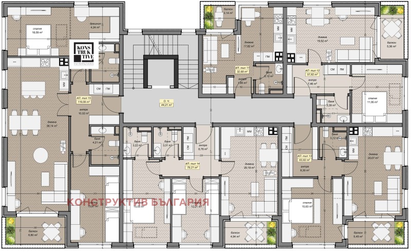 Zu verkaufen  Studio Sofia , Lewski G , 37 qm | 29152757 - Bild [5]