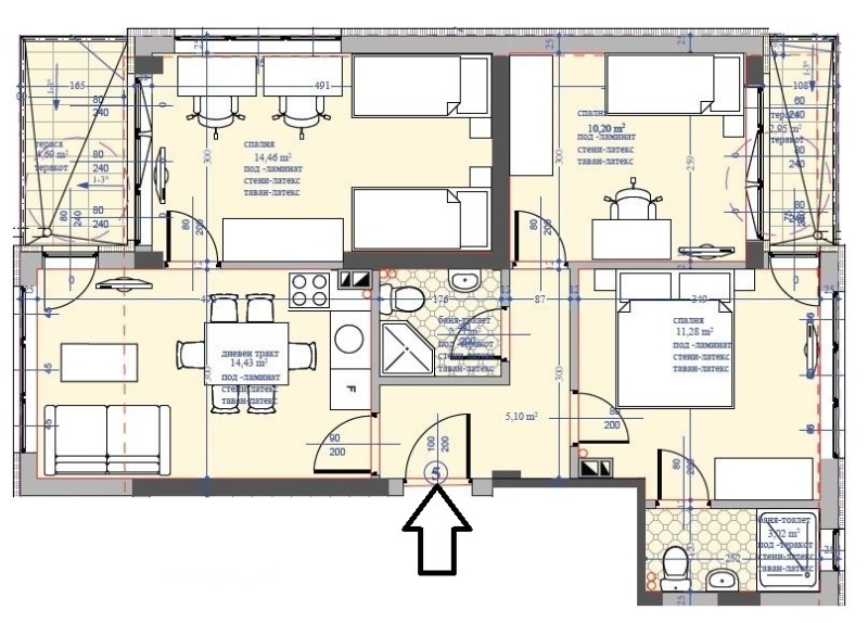 In vendita  2 camere da letto Varna , Kajsieva gradina , 102 mq | 81084852 - Immagine [3]