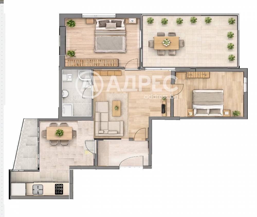 Продава 2-СТАЕН, гр. София, Стрелбище