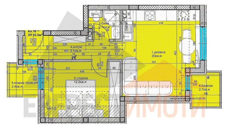 Продава 2-СТАЕН, гр. Пловдив, Кючук Париж, снимка 2 - Aпартаменти - 47922536