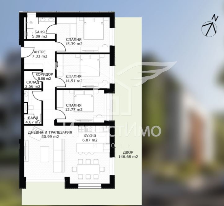 Продава МНОГОСТАЕН, гр. София, Драгалевци, снимка 2 - Апартаменти - 53247020