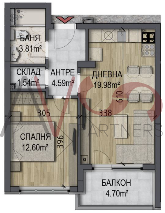 Satılık  1 yatak odası Sofia , Ovça kupel , 67 metrekare | 78414899 - görüntü [4]