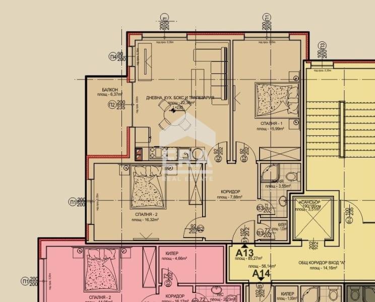 Продава 3-СТАЕН, гр. Хасково, Младежки хълм, снимка 3 - Апартаменти - 54645151