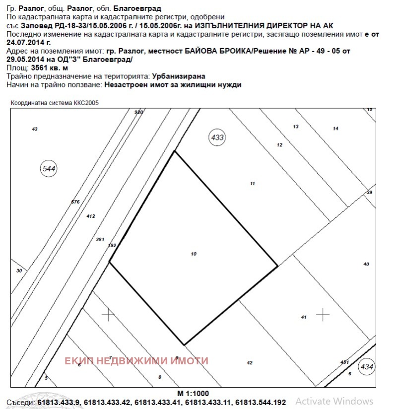 Продава ПАРЦЕЛ, гр. Разлог, област Благоевград, снимка 6 - Парцели - 47787692