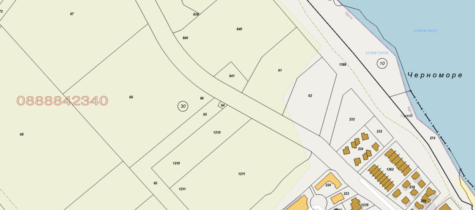 Продава ПАРЦЕЛ, гр. Бургас, Крайморие, снимка 4 - Парцели - 55535594