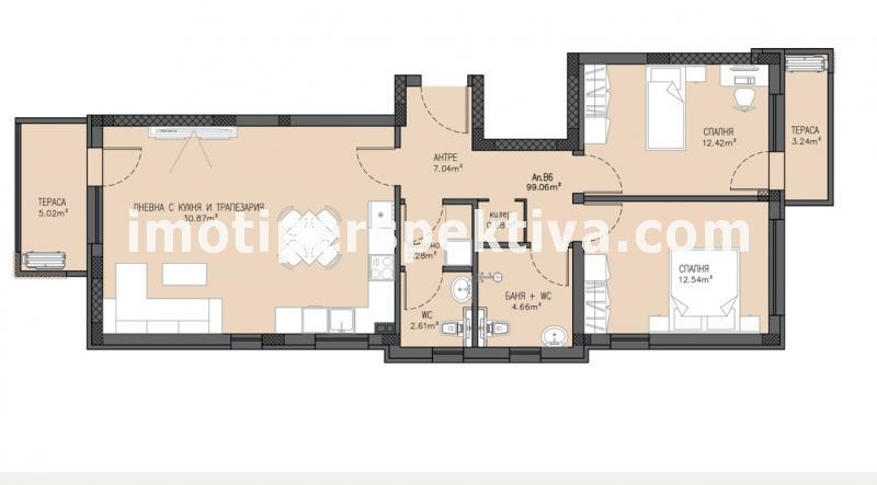 In vendita  2 camere da letto Plovdiv , Kiuchuk Parig , 112 mq | 39375913 - Immagine [13]