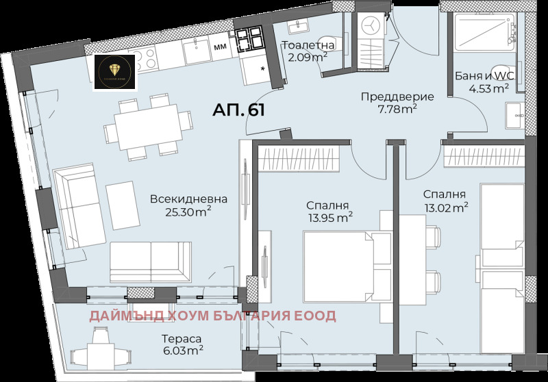 Продава  3-стаен град Пловдив , Христо Смирненски , 107 кв.м | 64160952 - изображение [3]