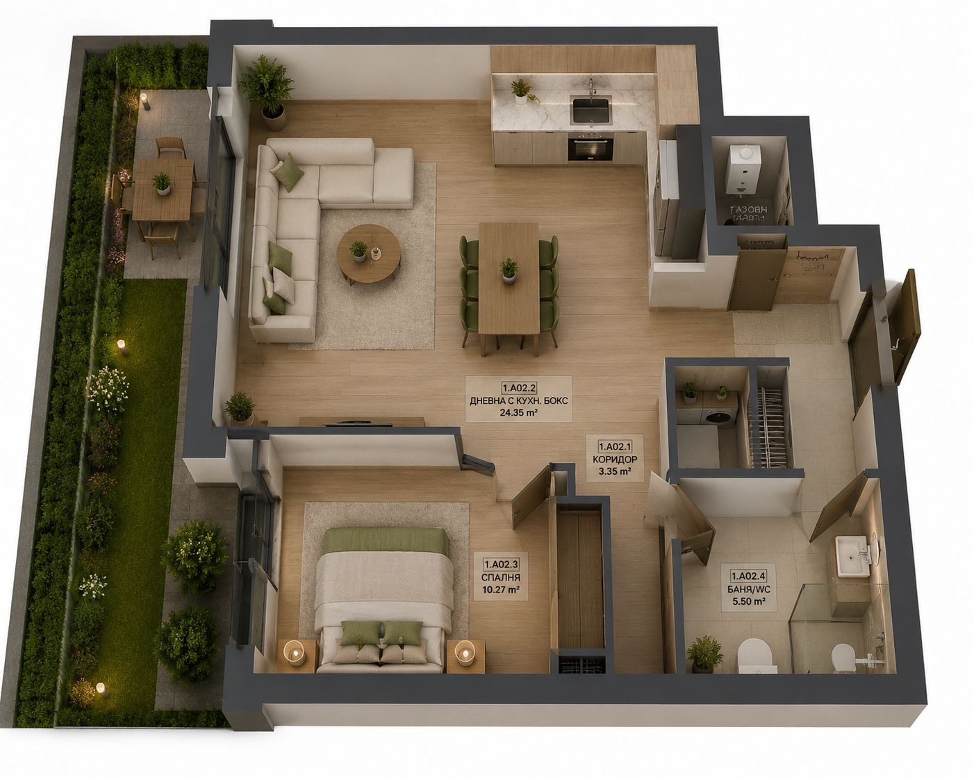 Продава 2-СТАЕН, гр. София, Овча купел 1, снимка 2 - Апартаменти - 54696334