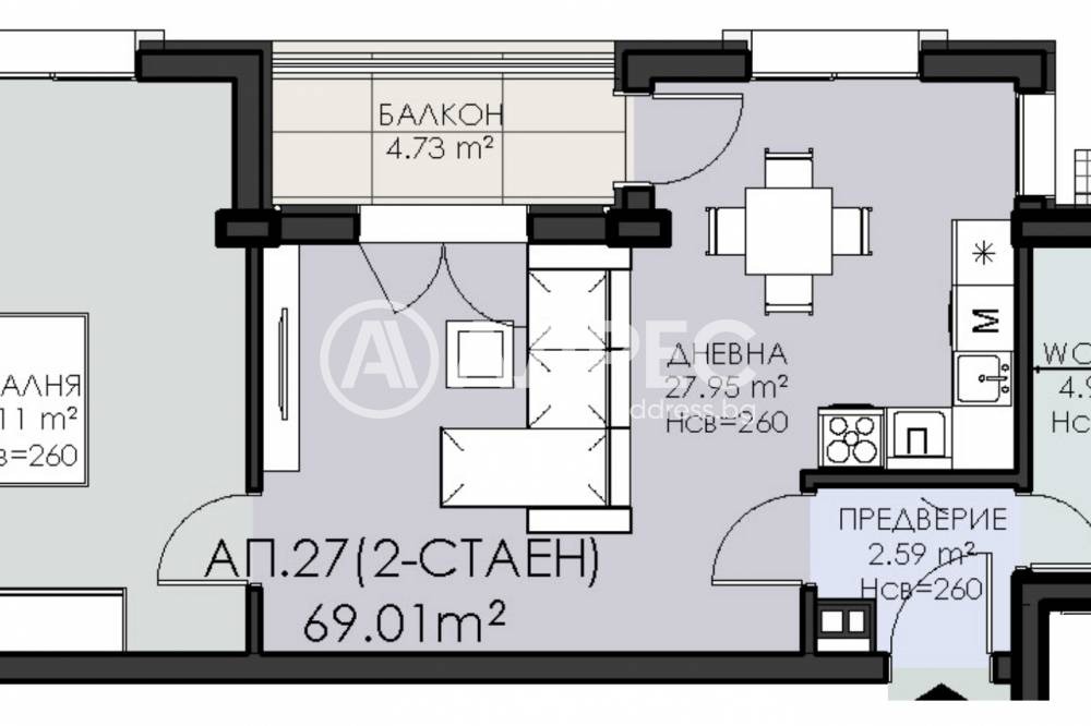 Продава 2-СТАЕН, гр. София, Овча купел 1, снимка 4 - Апартаменти - 54854029