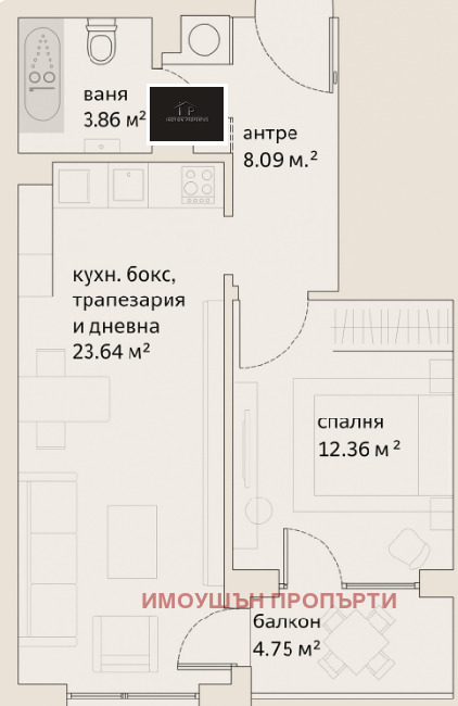 На продаж  1 спальня София , Малинова долина , 72 кв.м | 28546380 - зображення [3]