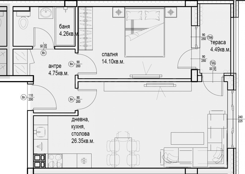 Продава 2-СТАЕН, гр. Пловдив, Кършияка, снимка 3 - Апартаменти - 53107661