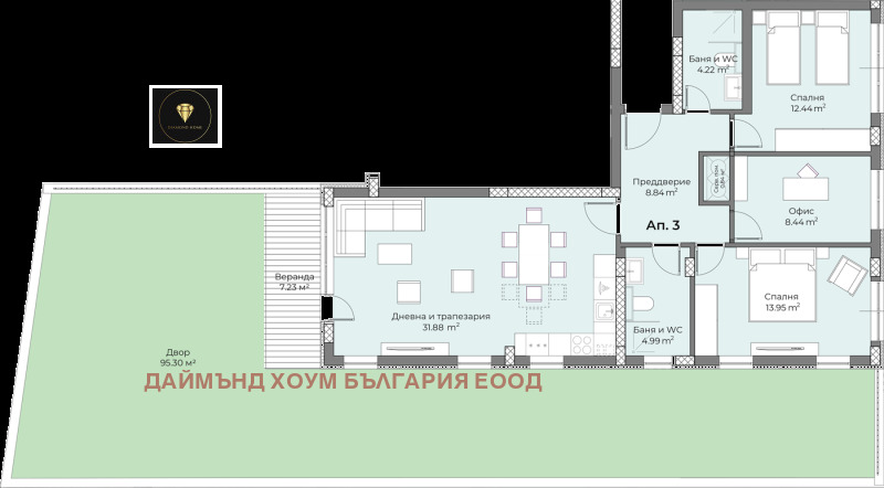 Продава  3-стаен град Пловдив , Беломорски , 217 кв.м | 44687811 - изображение [2]