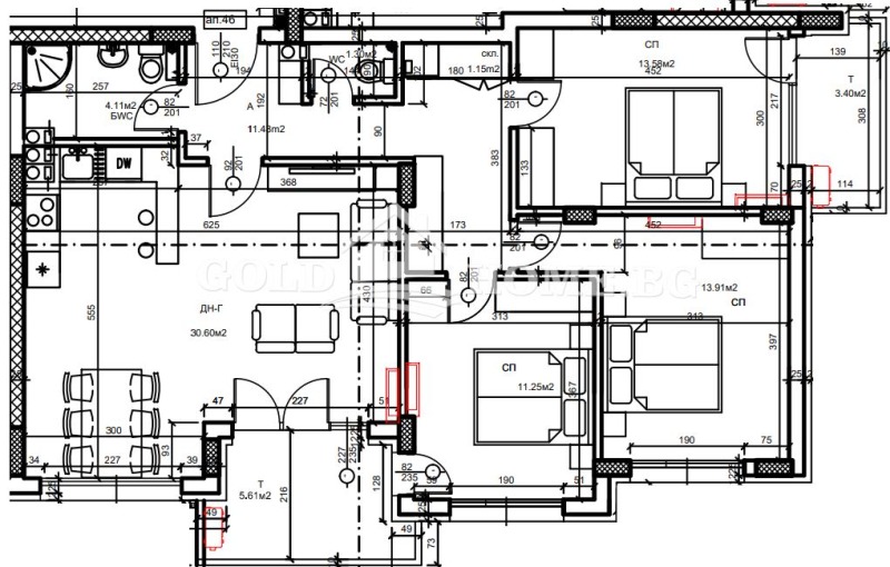 Продаја  3 спаваће собе Пловдив , Христо Смирненски , 138 м2 | 58835710 - слика [2]