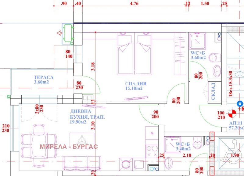 На продаж  1 спальня область Бургас , Созопол , 65 кв.м | 24253466 - зображення [2]