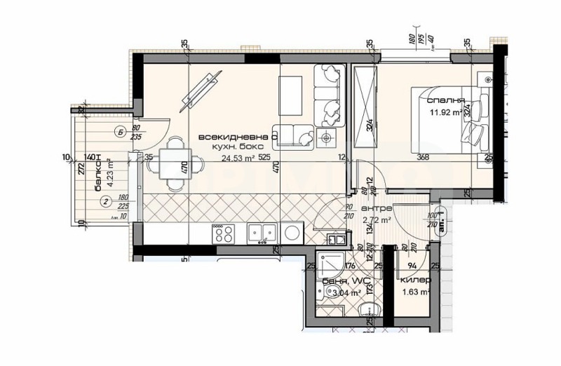 Продава 2-СТАЕН, гр. Варна, Младост 1, снимка 2 - Aпартаменти - 48095557