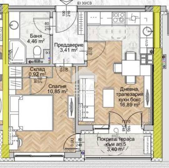 Продава 2-СТАЕН, гр. София, Люлин 8, снимка 4 - Апартаменти - 53075519