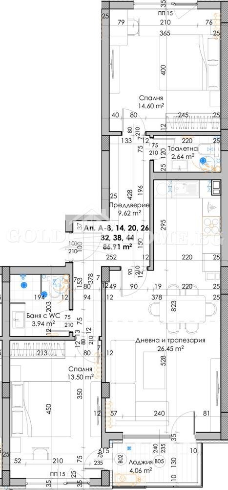 Продава 3-СТАЕН, гр. Пловдив, Южен, снимка 3 - Апартаменти - 54499317