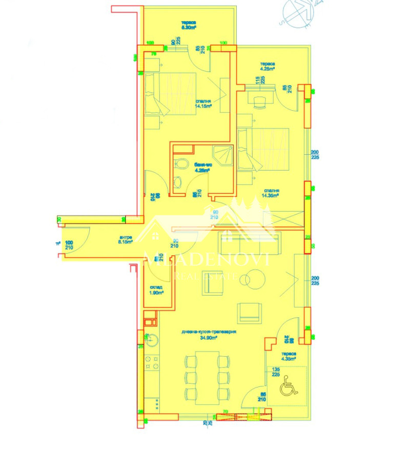 Продава 3-СТАЕН, гр. Бургас, Изгрев, снимка 2 - Апартаменти - 52999341