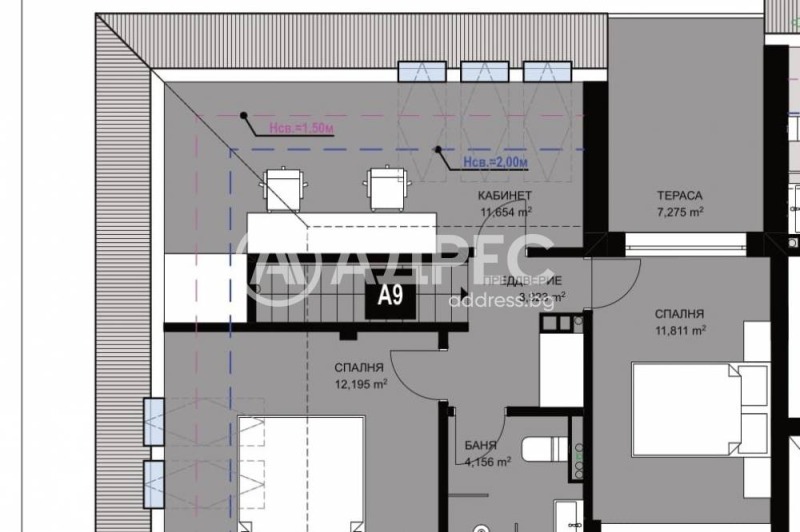 Продава МНОГОСТАЕН, гр. София, Кръстова вада, снимка 2 - Aпартаменти - 49267243