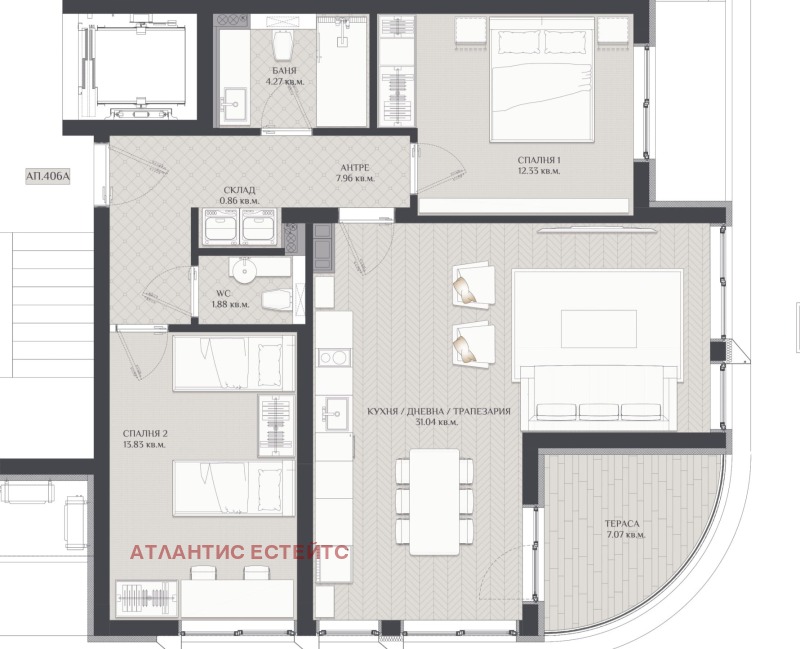 Zu verkaufen  2 Schlafzimmer Burgas , Izgrew , 107 qm | 76714877 - Bild [2]