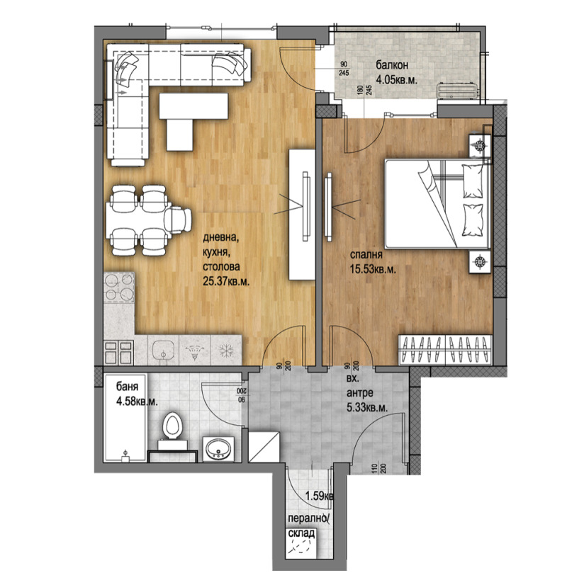Продава  2-стаен град Пловдив , Христо Смирненски , 77 кв.м | 13128427 - изображение [2]