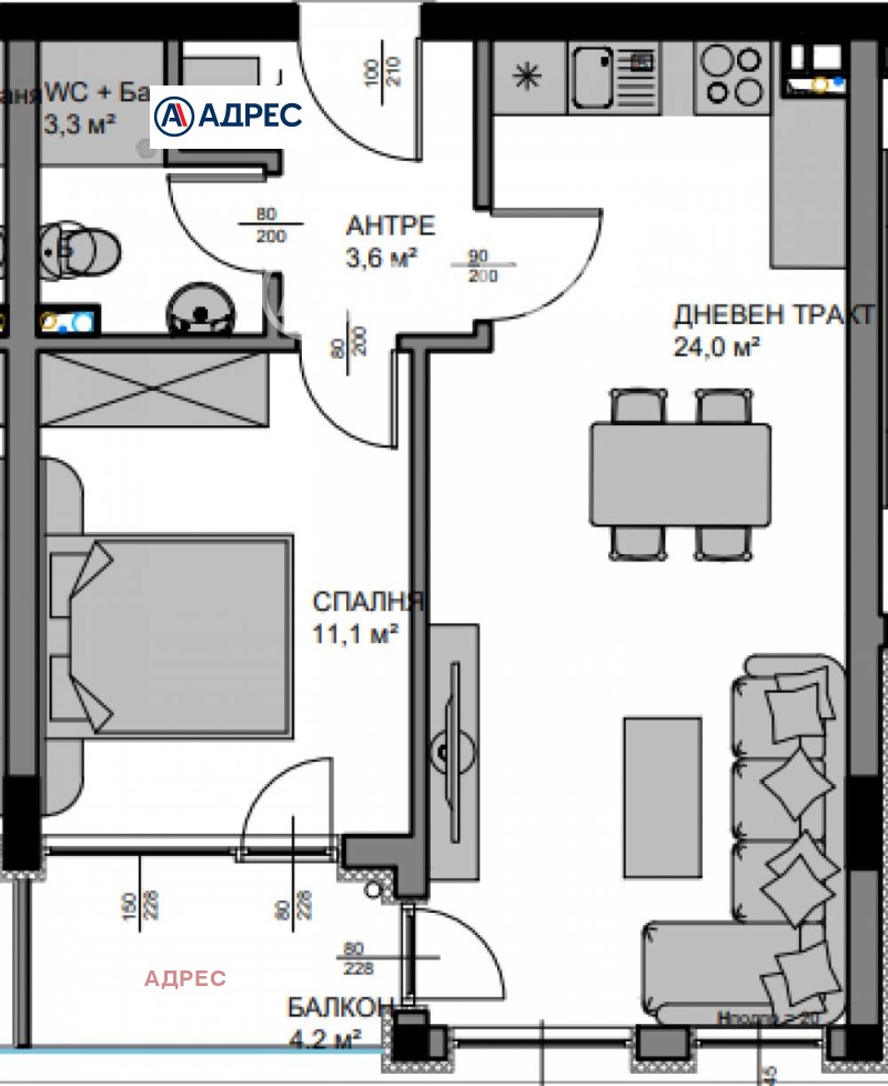 Продава  2-стаен град Варна , Владислав Варненчик 1 , 62 кв.м | 62233174 - изображение [9]