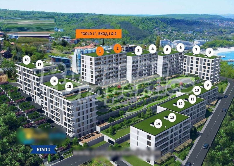 Myytävänä  1 makuuhuone Varna , Galata , 88 neliömetriä | 92794315 - kuva [11]