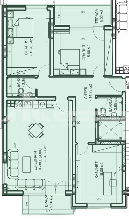 En venta  2 dormitorios Plovdiv , Mladezhki Jalm , 150 metros cuadrados | 29506599 - imagen [2]