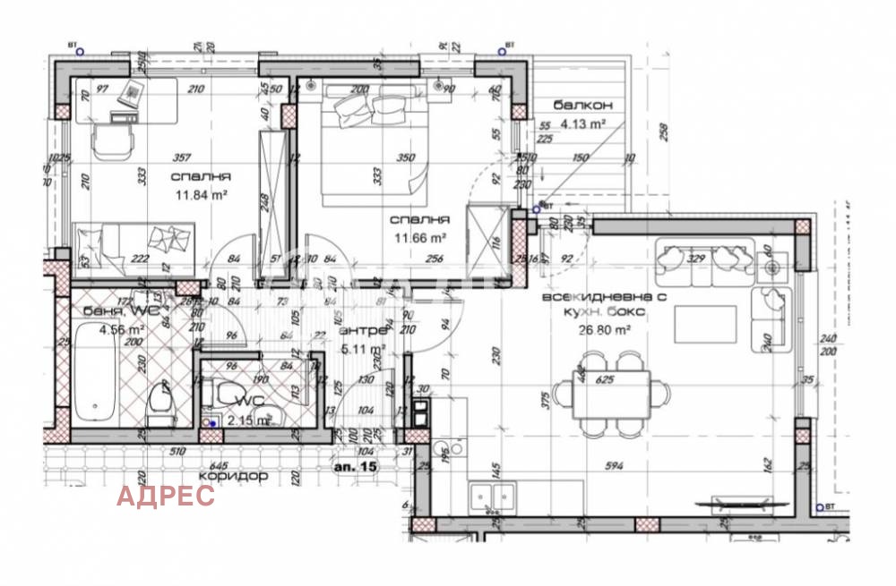 Продава 3-СТАЕН, гр. Варна, Виница