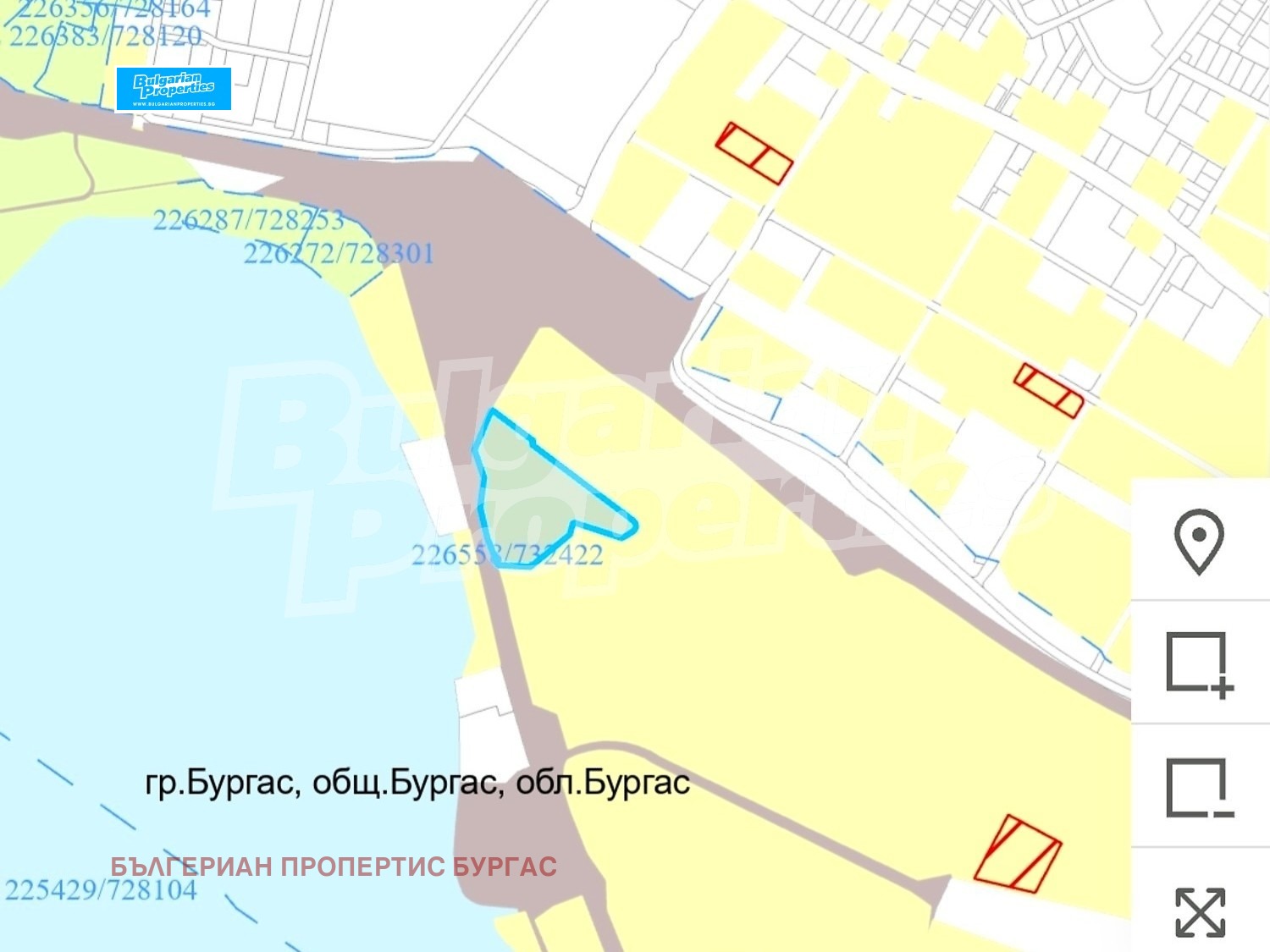 Продава ПАРЦЕЛ, гр. Бургас, Крайморие, снимка 5 - Парцели - 54503300