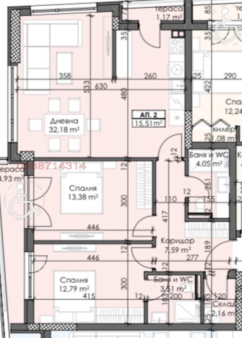 Продава  3-стаен град Пловдив , Каменица 1 , 116 кв.м | 88596965 - изображение [4]