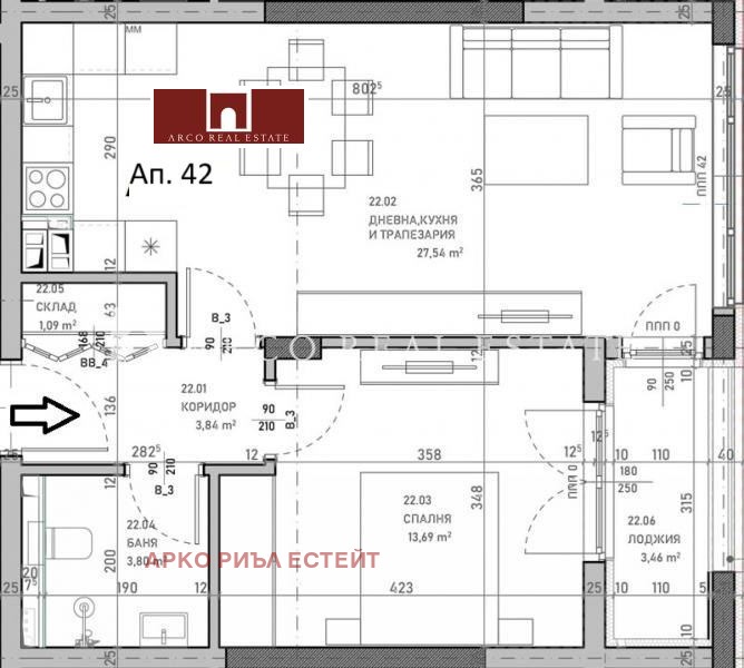 Eladó  1 hálószoba Sofia , Banisora , 74 négyzetméter | 10791299 - kép [2]