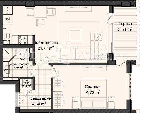 Te koop  1 slaapkamer Plovdiv , Gagarin , 71 m² | 65974210 - afbeelding [5]