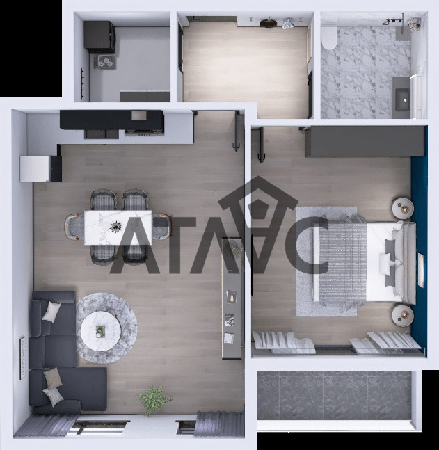 Te koop  1 slaapkamer Plovdiv , Ostromila , 82 m² | 15798697 - afbeelding [2]