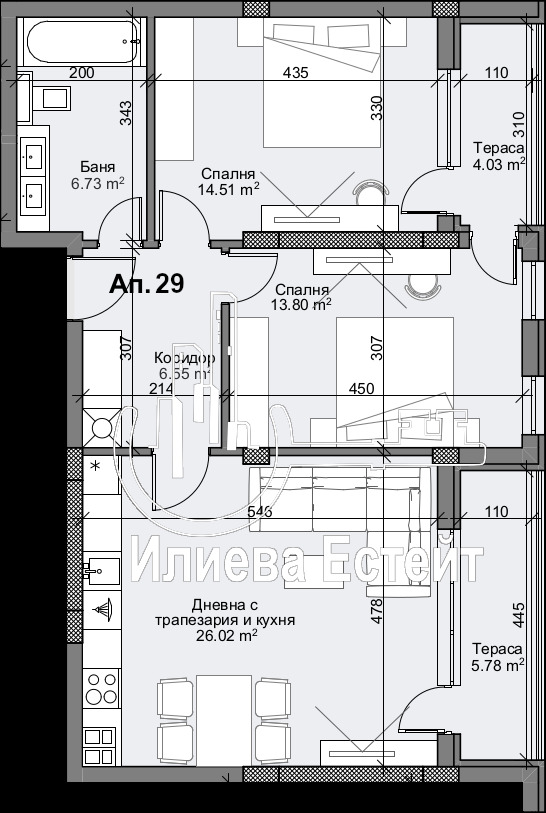 Eladó  2 hálószobás Plovdiv , Karsijaka , 112 négyzetméter | 29258731 - kép [2]