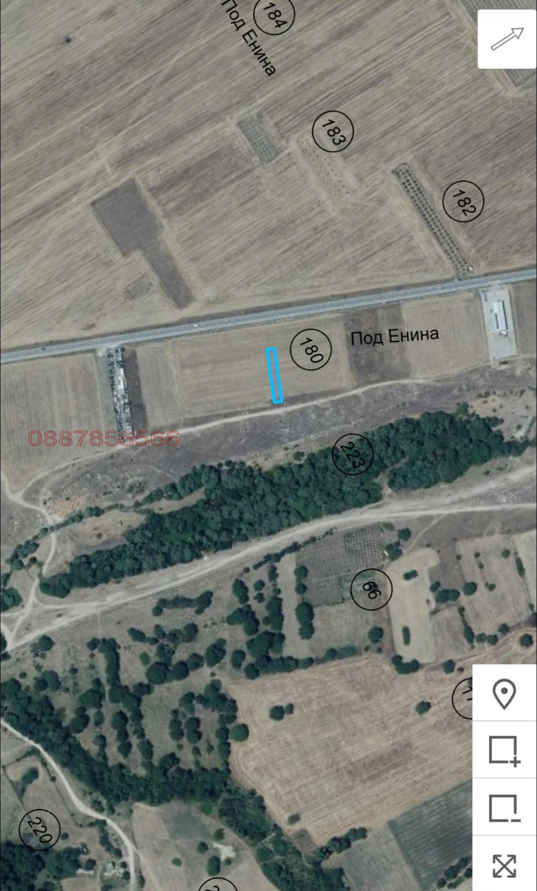 Продава ЗЕМЕДЕЛСКА ЗЕМЯ, с. Енина, област Стара Загора