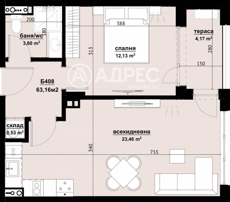 Продава 2-СТАЕН, гр. Бургас, област Бургас, снимка 3 - Апартаменти - 52810351