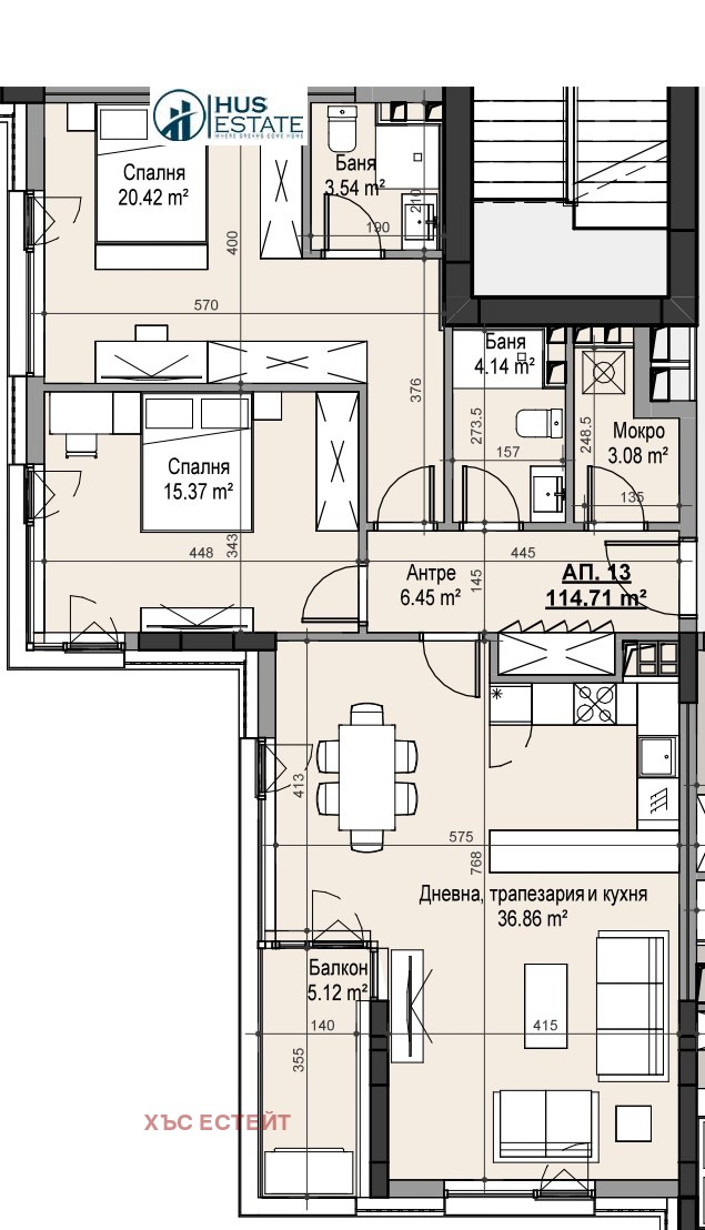 For Sale  2 bedroom Sofia , Manastirski livadi , 138 sq.m | 22963927 - image [2]