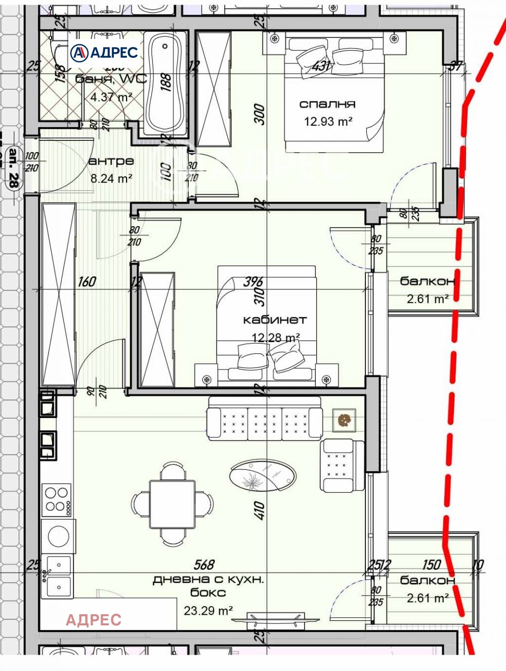 Продава 3-СТАЕН, гр. Варна, Изгрев, снимка 2 - Апартаменти - 54690260