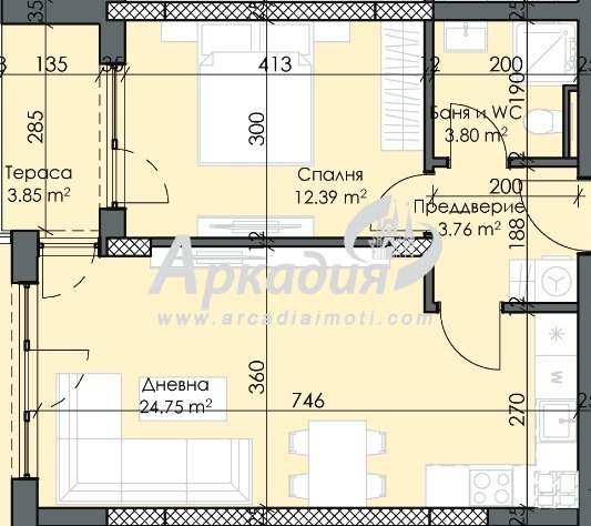 Продава 2-СТАЕН, гр. Пловдив, Тракия, снимка 2 - Aпартаменти - 48062476