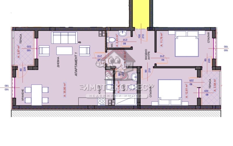 Til salgs  2 soverom region Plovdiv , Asenovgrad , 110 kvm | 88854132 - bilde [2]