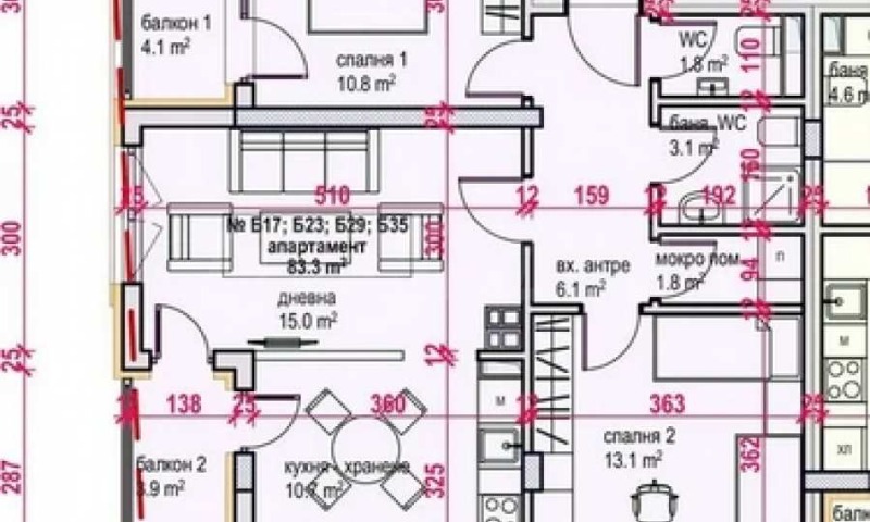 Til salg  2 soveværelser Burgas , Meden rudnik - zona V , 96 kvm | 64917086 - billede [8]