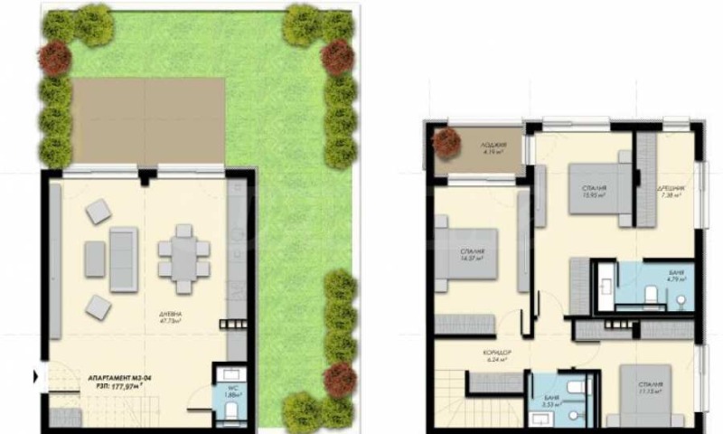 Продава МЕЗОНЕТ, гр. София, с. Бистрица, снимка 2 - Апартаменти - 53539053