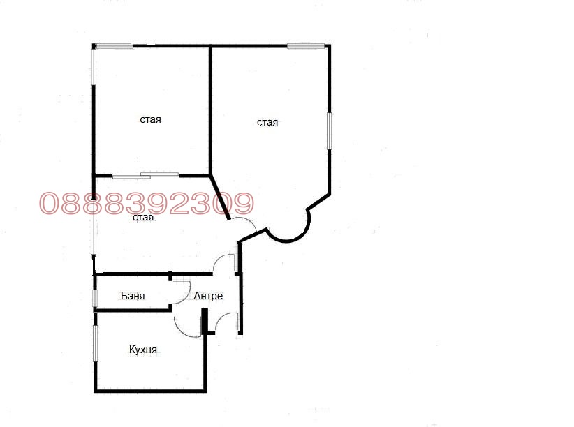 Продава 3-СТАЕН, гр. София, Център, снимка 12 - Апартаменти - 55548576